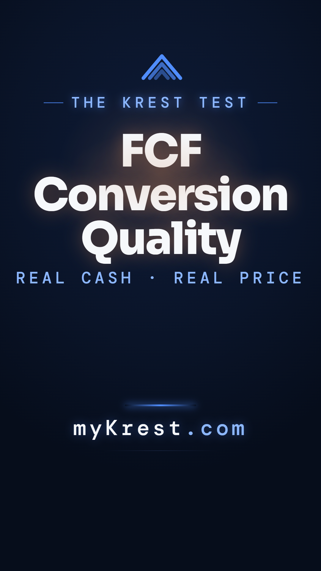 Watch the FCF Conversion Quality &middot; cash conversion + earnings yield analysis in 65s